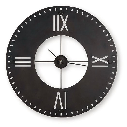 Lytle Wall Clock - Luxury Home Furniture (MI)