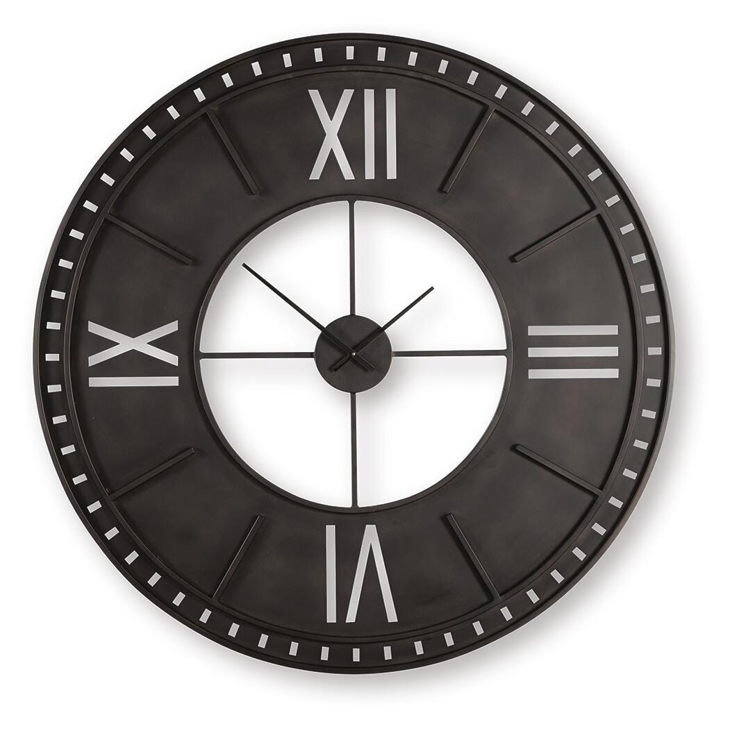 Lytle Wall Clock - Luxury Home Furniture (MI)