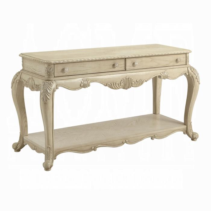 Ragenardus Antique White Sofa Table - Luxury Home Furniture (MI)
