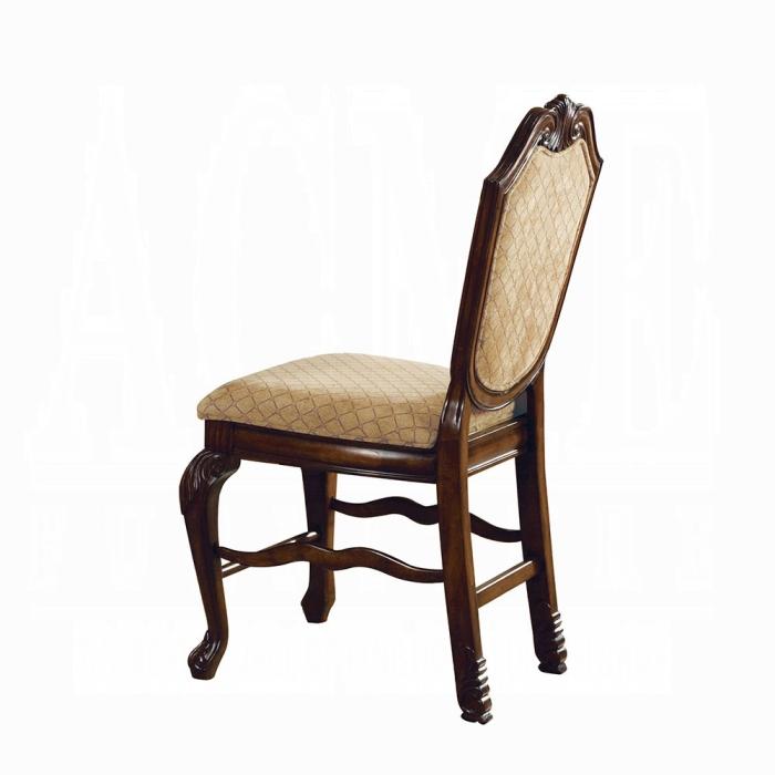 Chateau De Ville Fabric & Espresso Counter Height Chair - Luxury Home Furniture (MI)