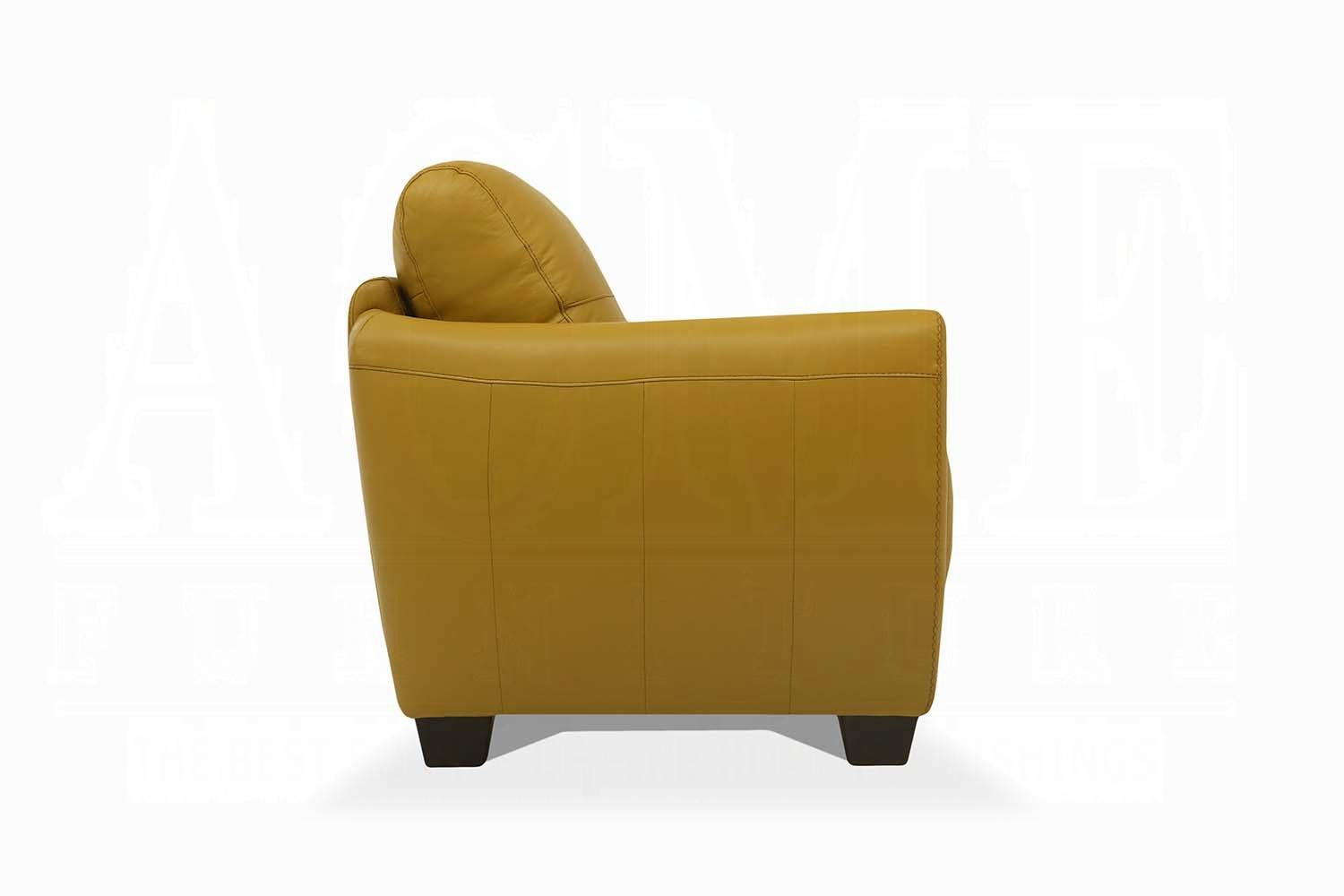 Valeria Mustard Leather Sofa - Luxury Home Furniture (MI)