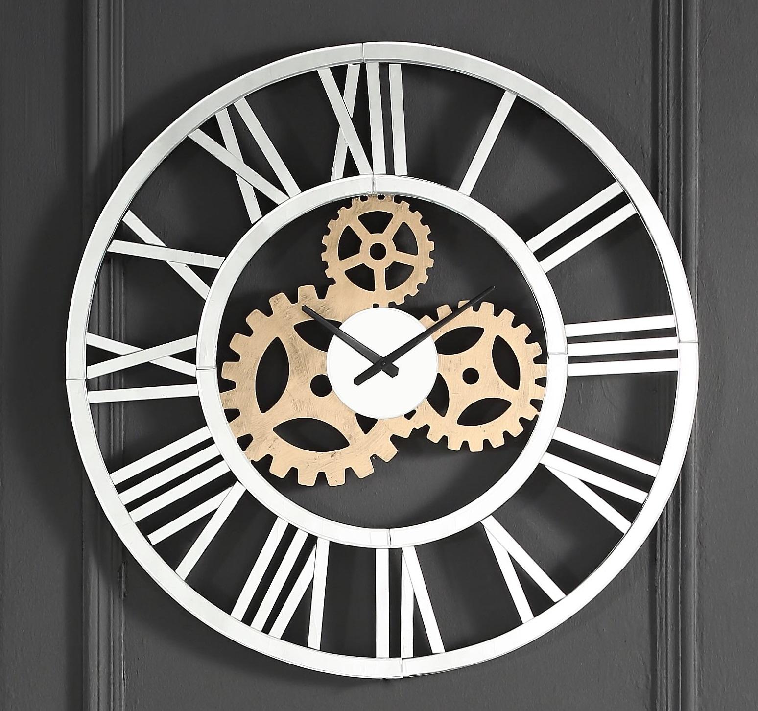 Acilia Mirrored Wall Clock - Luxury Home Furniture (MI)