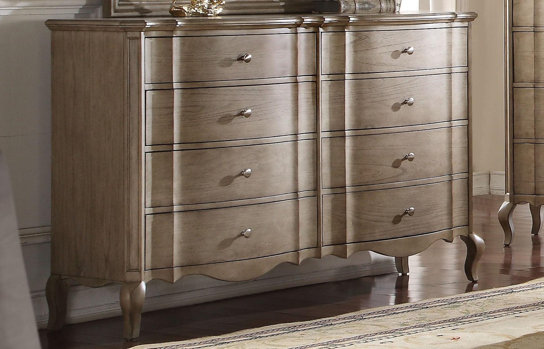 Acme Chelmsford Drawer Dresser in Antique Taupe 26055 - Luxury Home Furniture (MI)