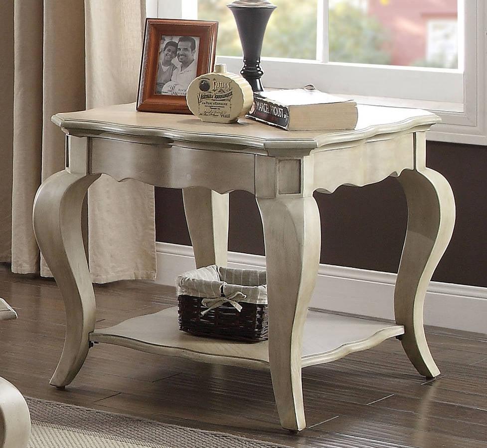Acme Chelmsford End Table in Antique Taupe 86052 - Luxury Home Furniture (MI)