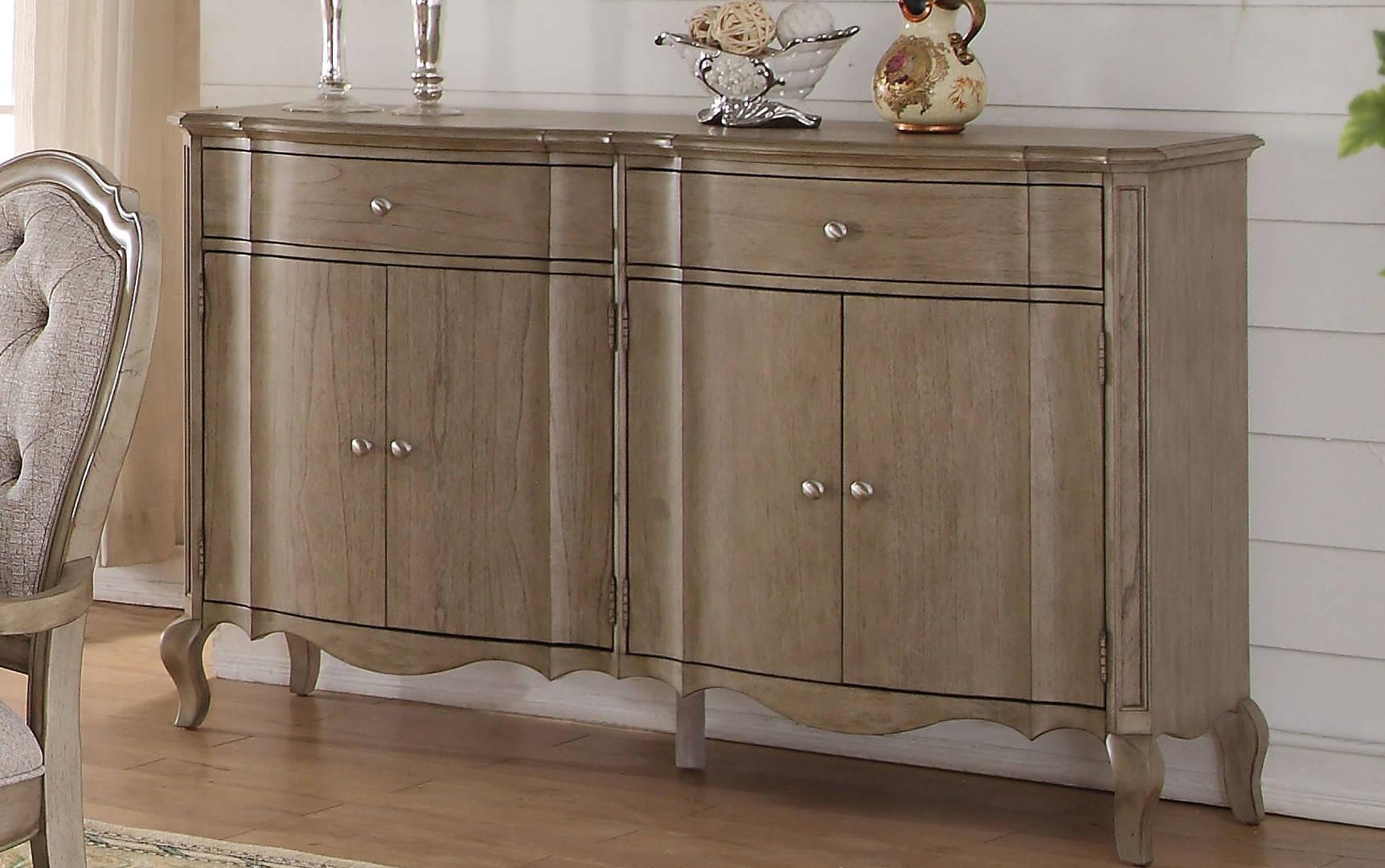 Acme Chelmsford Server in Antique Taupe 66056 - Luxury Home Furniture (MI)
