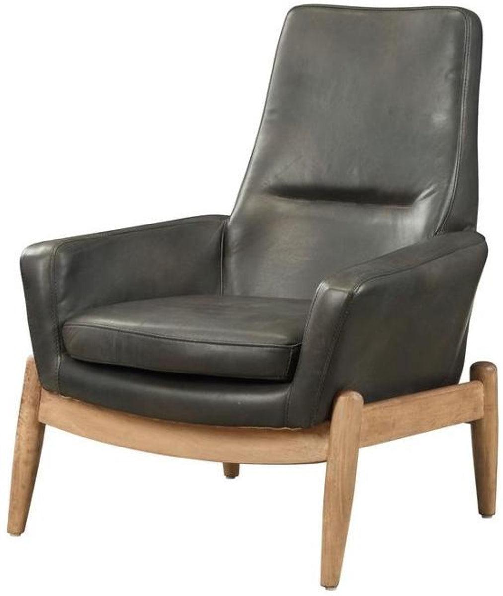 Acme Dolphin Accent Chair in Black 59533 - Luxury Home Furniture (MI)