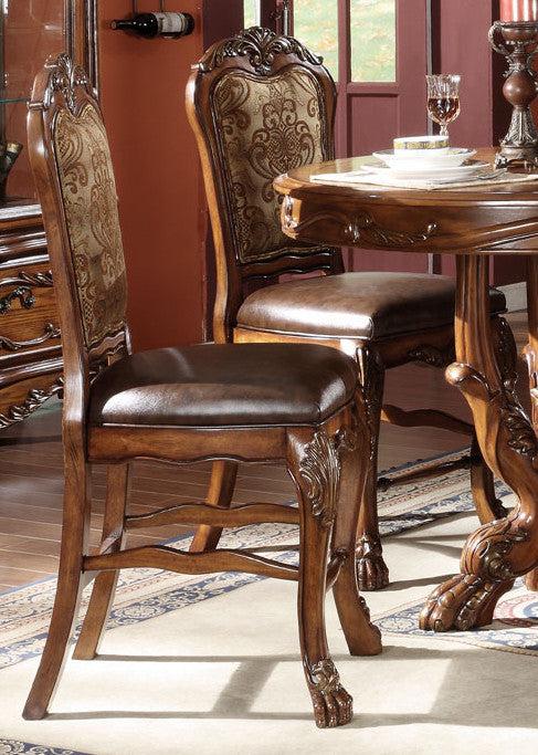 Acme Dresden Counter Height Dining Chairs in Brown Cherry Oak 12162 (Set of 2) - Luxury Home Furniture (MI)