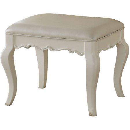 Acme Edalene Vanity Bench in Pearl White 30519 - Luxury Home Furniture (MI)