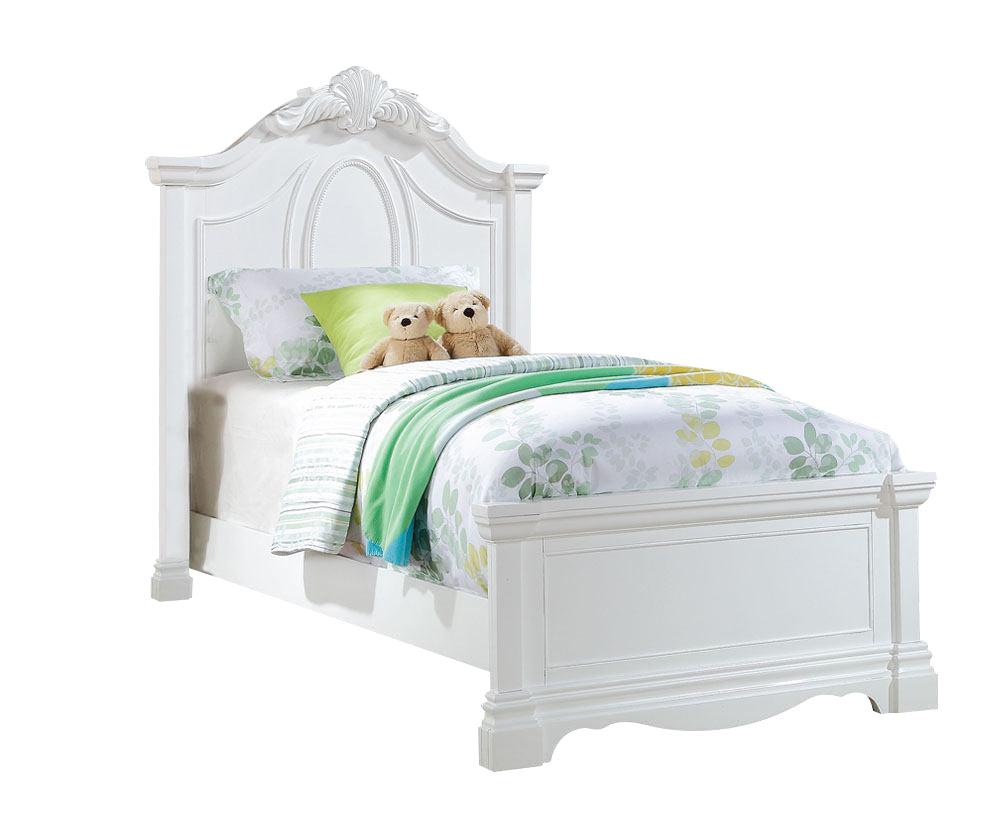 Acme Estrella Youth Full Panel Bed in White 30235F - Luxury Home Furniture (MI)