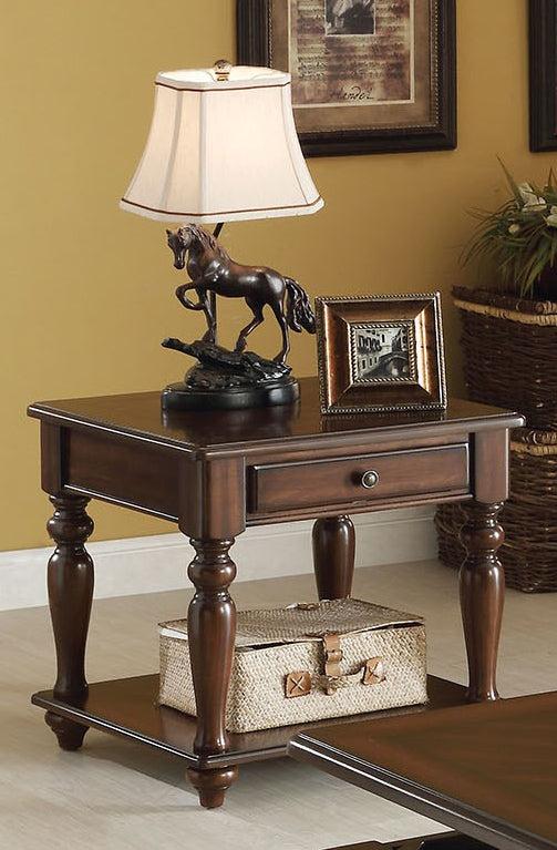 Acme Farrel End Table in Walnut 82746 - Luxury Home Furniture (MI)