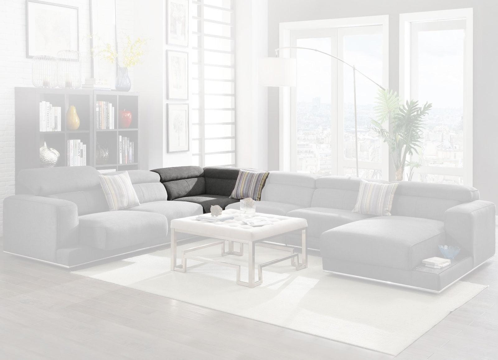 Acme Furniture Alwin Wedge in Dark Gray 53721 - Luxury Home Furniture (MI)