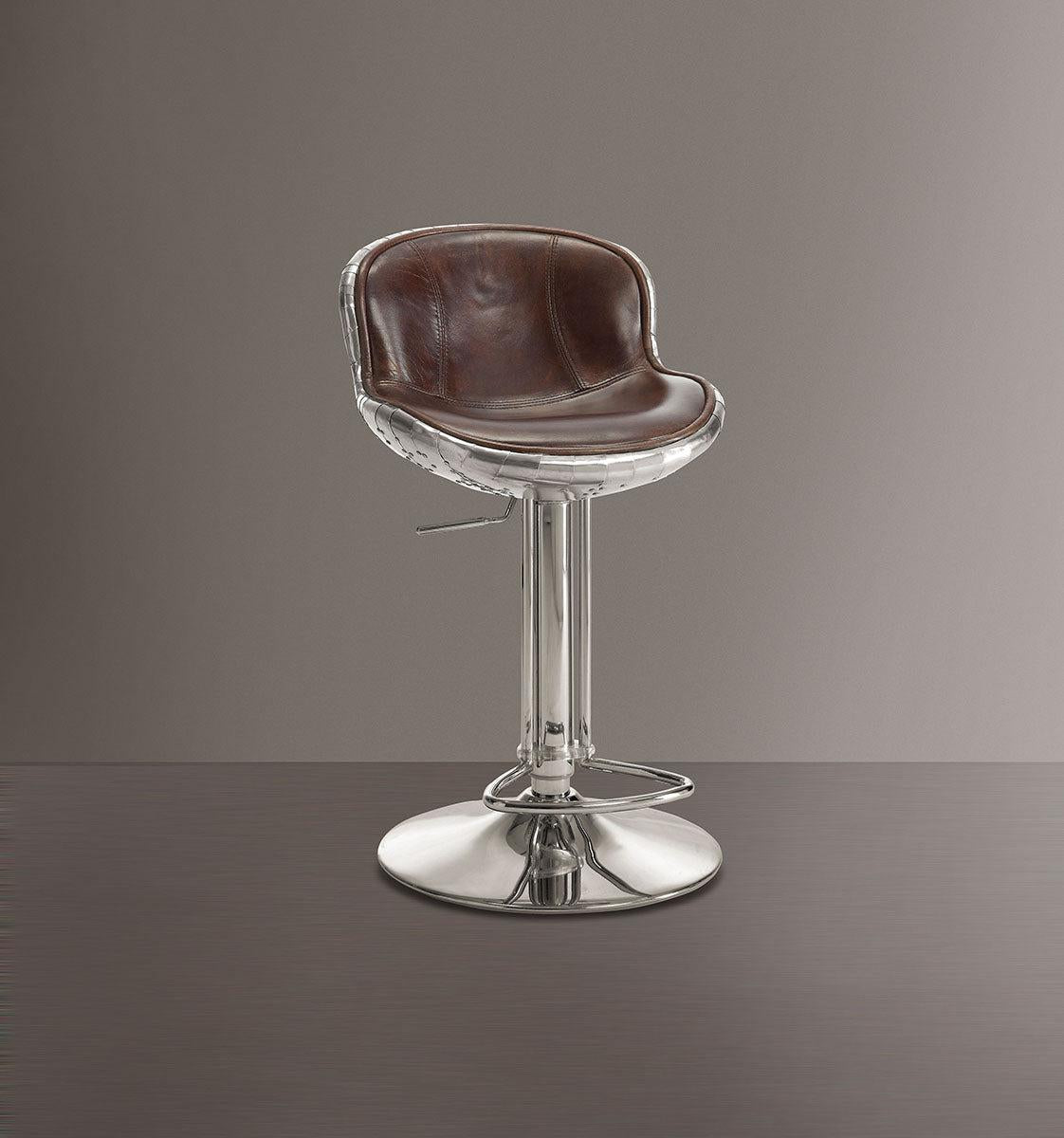 Acme Furniture Brancaster Adjustable Armless Swivel Stool in Vintage Brown (Set of 2) 96556 - Luxury Home Furniture (MI)