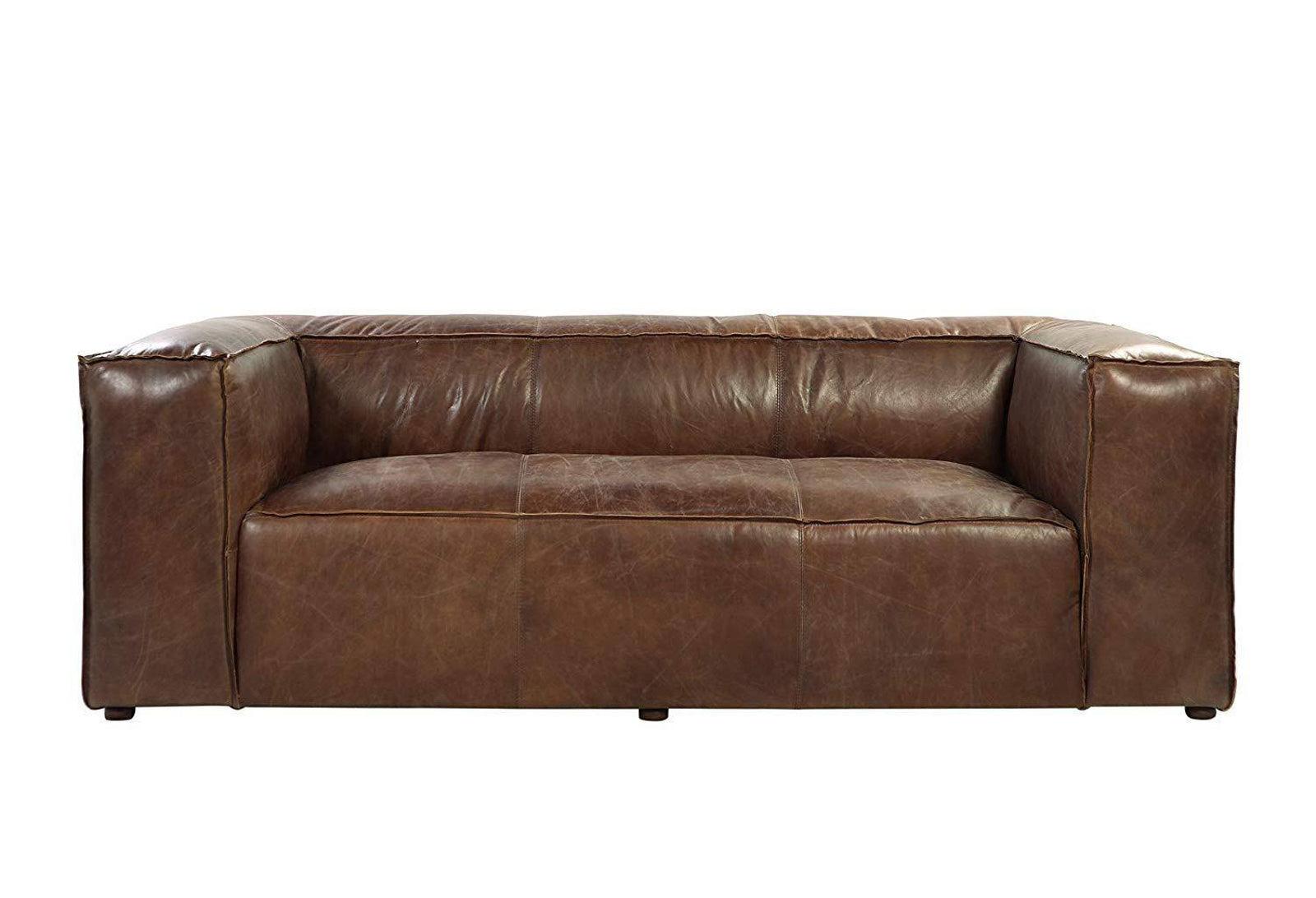 Acme Furniture Brancaster Sofa in Retro Brown 53545 - Luxury Home Furniture (MI)