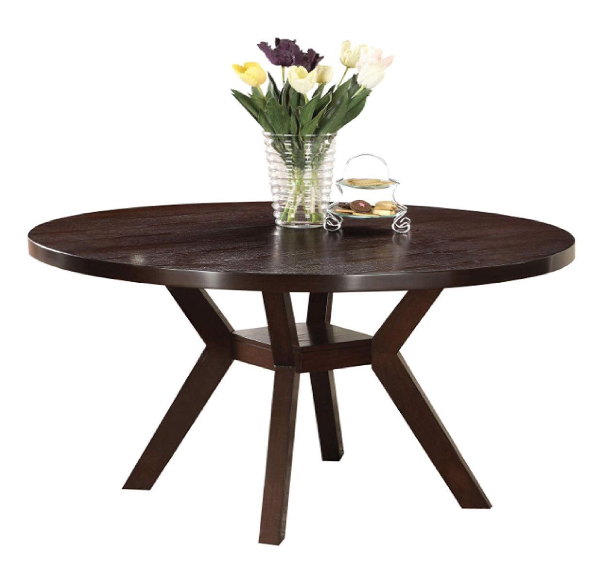 Acme Furniture Drake Round Dining Table in Espresso 16250 - Luxury Home Furniture (MI)