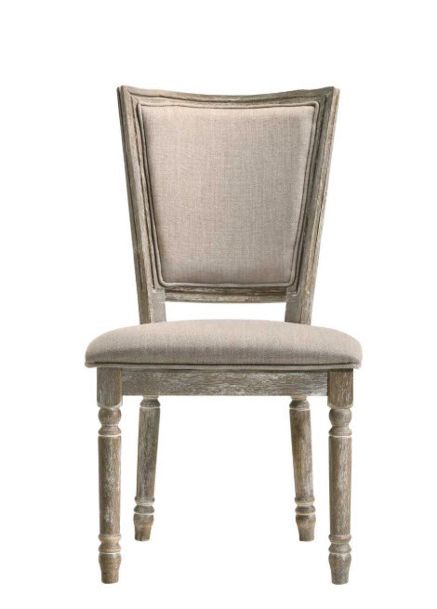Acme Furniture Gabrian Side Chair (Set of 2) in Reclaimed Gray 60172 - Luxury Home Furniture (MI)