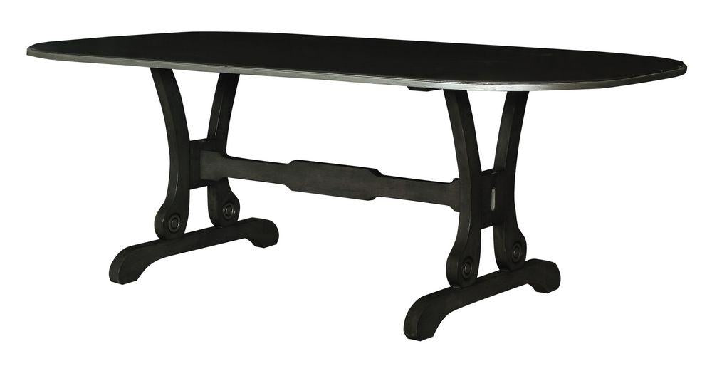 Acme Furniture House Beatrice Dining Table in Charcoal 68810 - Luxury Home Furniture (MI)