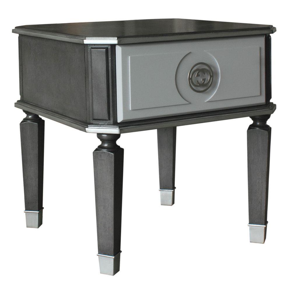 Acme Furniture House Beatrice End Table in Charcoal 88817 - Luxury Home Furniture (MI)