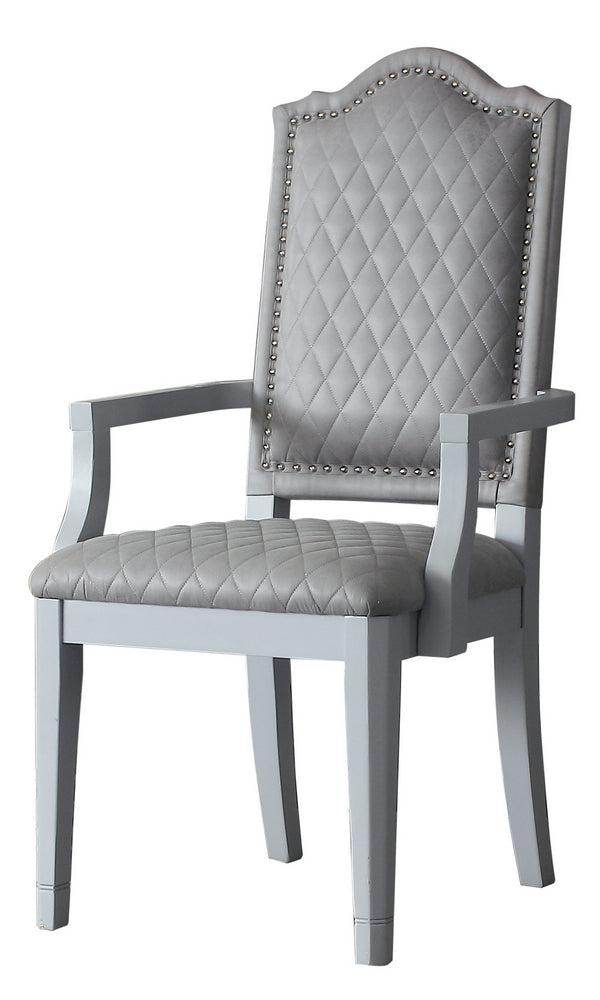 Acme Furniture House Marchese Arm Chair in Pearl Gray (Set of 2) 68863 - Luxury Home Furniture (MI)