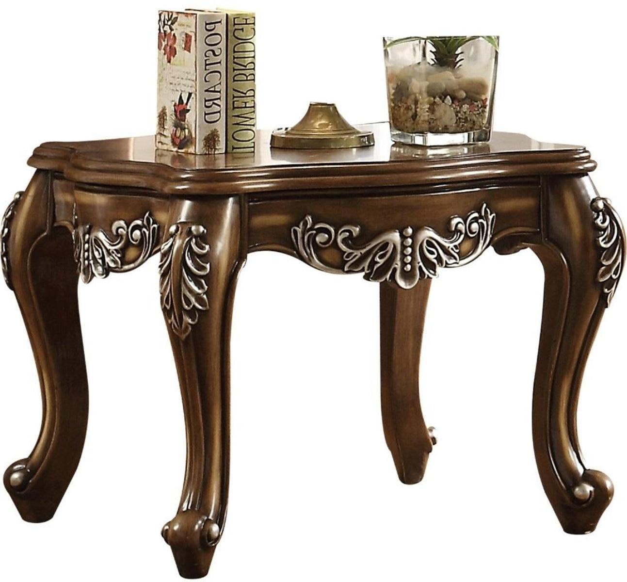 Acme Furniture Latisha End Table in Antique Oak 82117 - Luxury Home Furniture (MI)