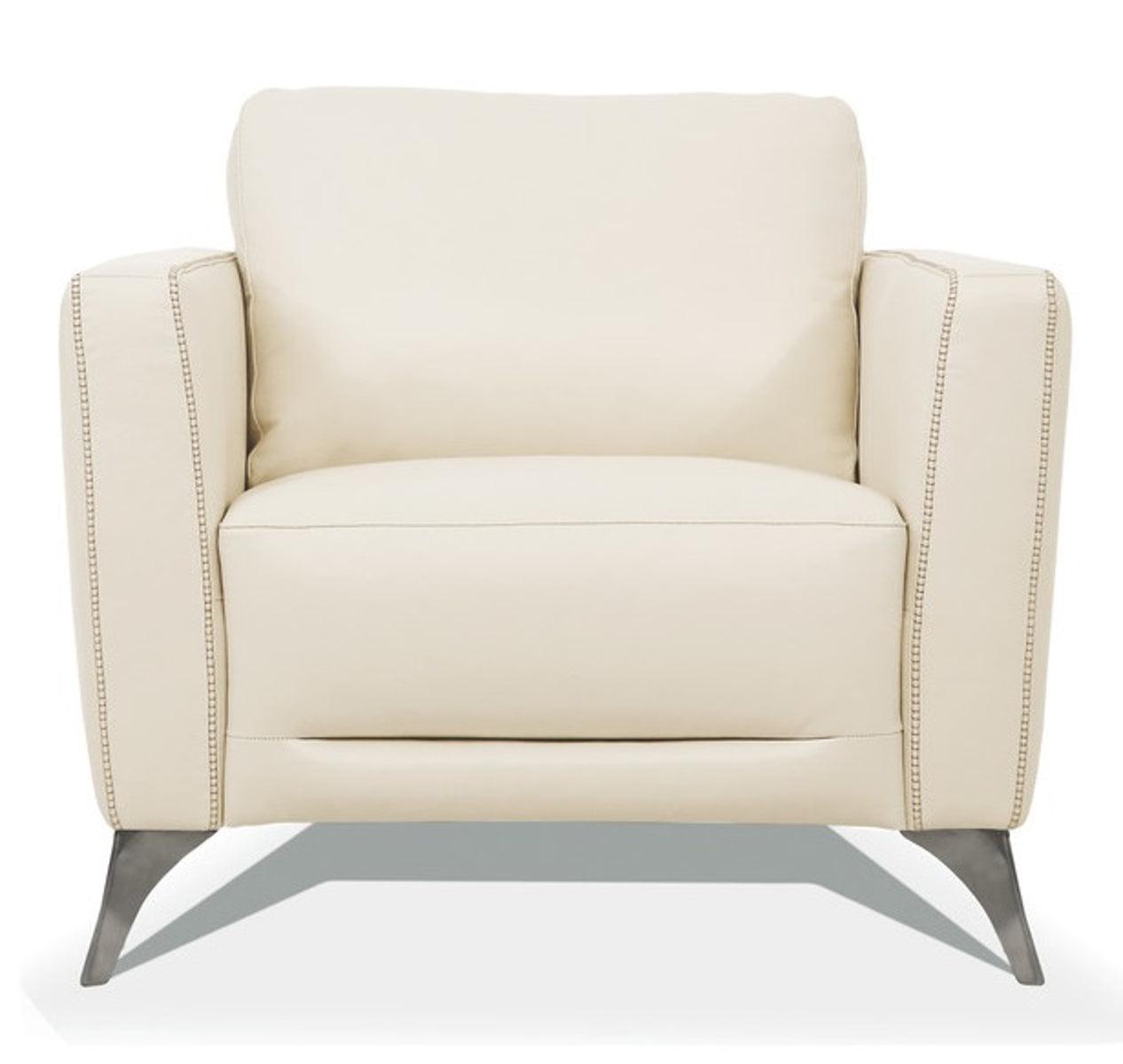 Acme Furniture Malaga Chair in Cream 55007 - Luxury Home Furniture (MI)
