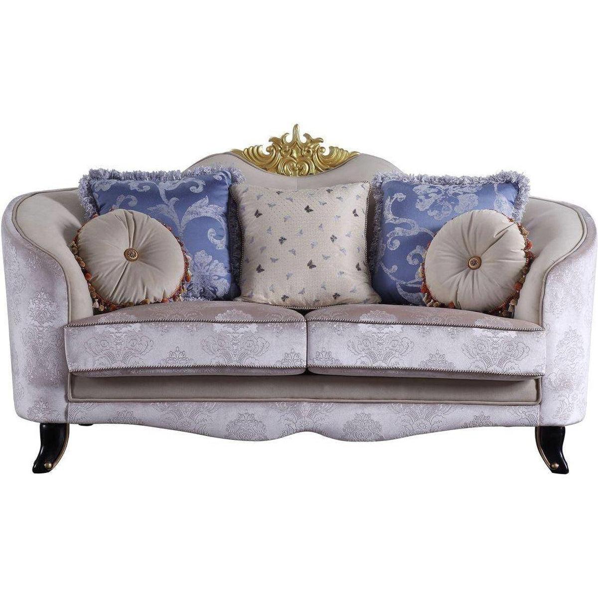 Acme Furniture Sheridan Loveseat in Cream 53946 - Luxury Home Furniture (MI)