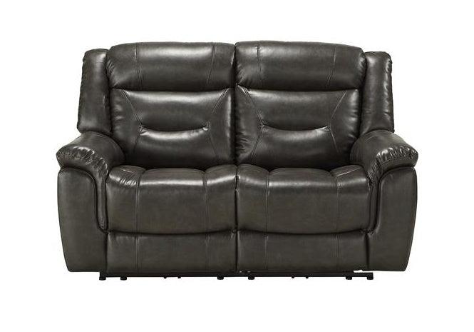 Acme Imogen Power Motion Loveseat in Gray Leather-Aire 54806 - Luxury Home Furniture (MI)