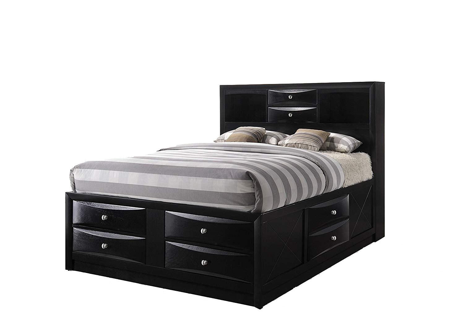 Acme Ireland Full Storage Bed in Black 21620F - Luxury Home Furniture (MI)