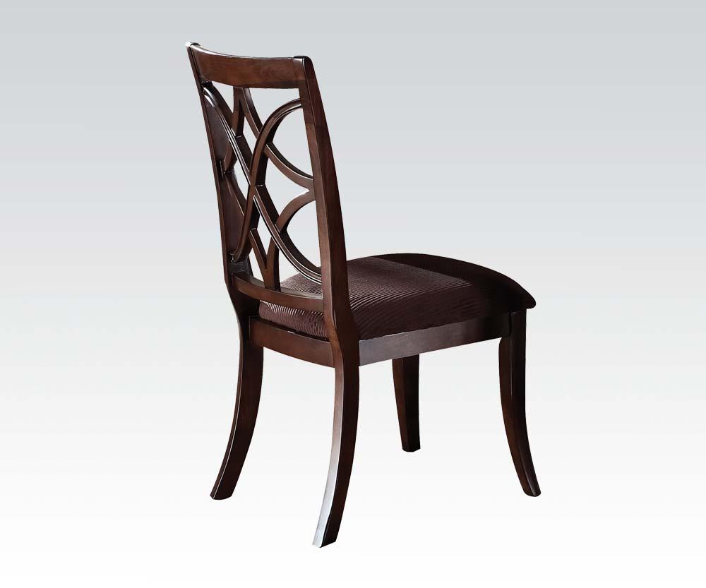Acme Keenan Dining Side Chairs (Set of 2) in Dark Walnut 60257 - Luxury Home Furniture (MI)