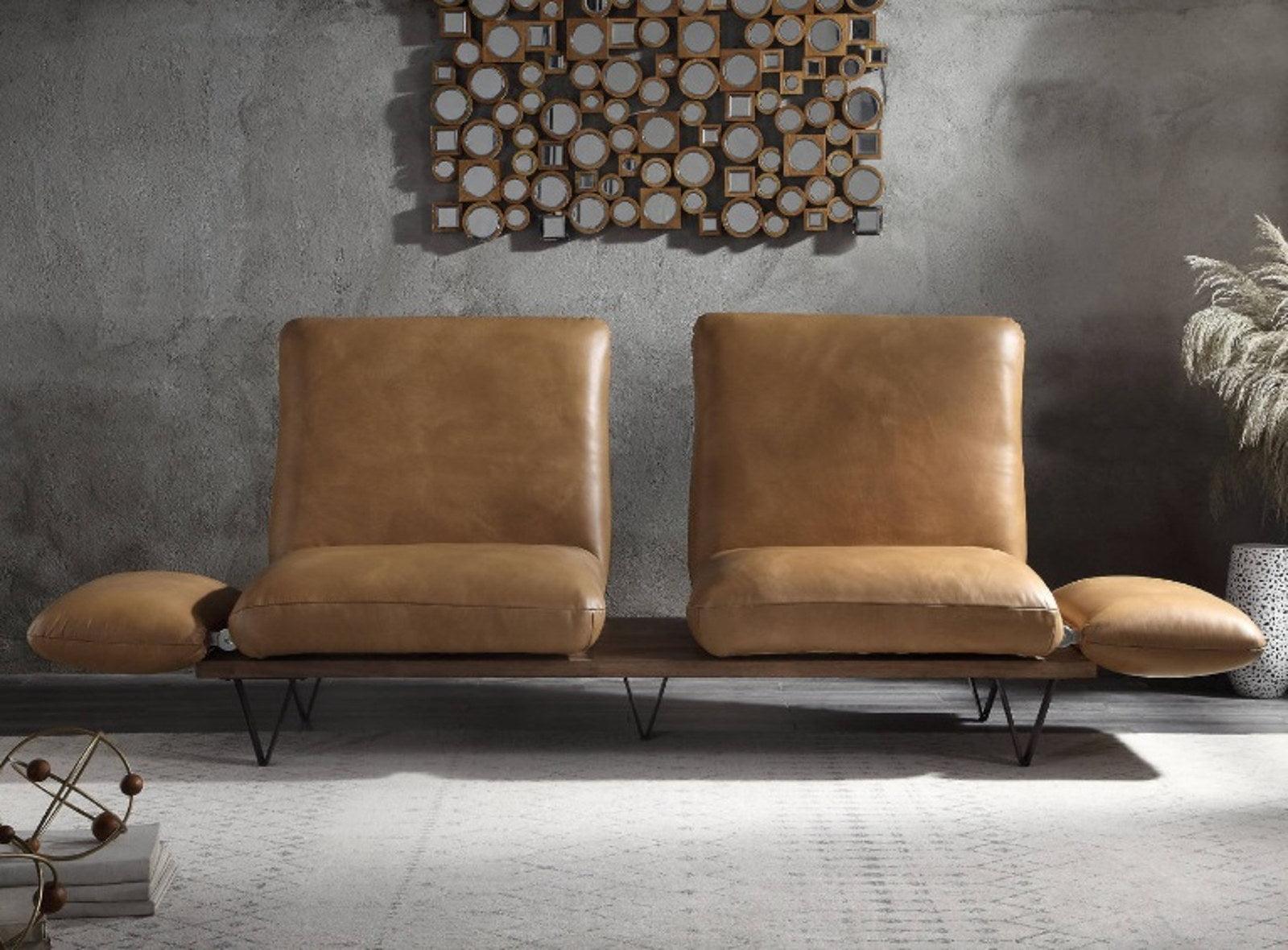 Acme Narech Sofa in Nutmeg 55065 - Luxury Home Furniture (MI)