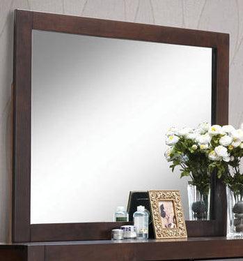 Acme Oberreit Mirror in Walnut 25794 - Luxury Home Furniture (MI)