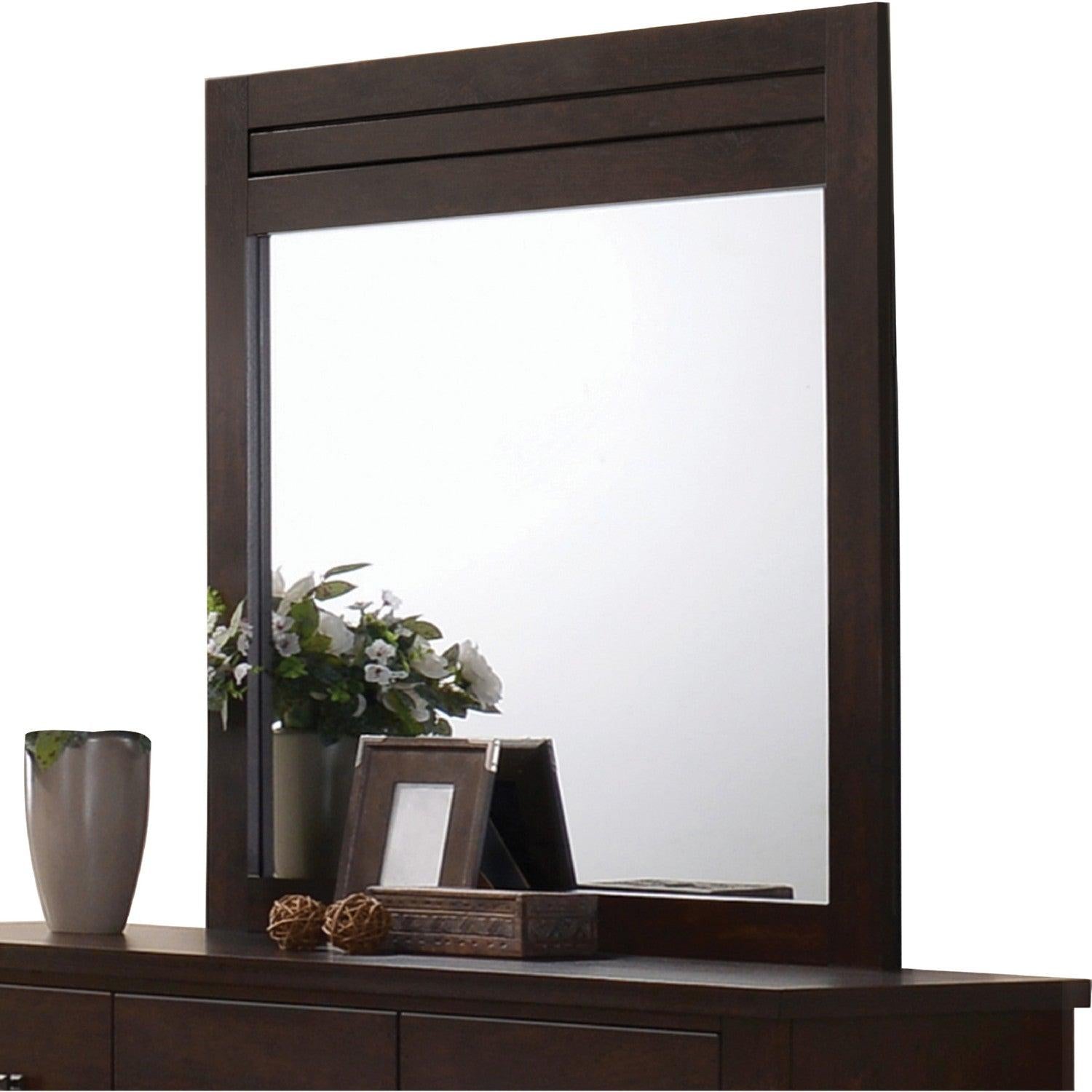 Acme Panang Mirror in Mahogany 23374 - Luxury Home Furniture (MI)