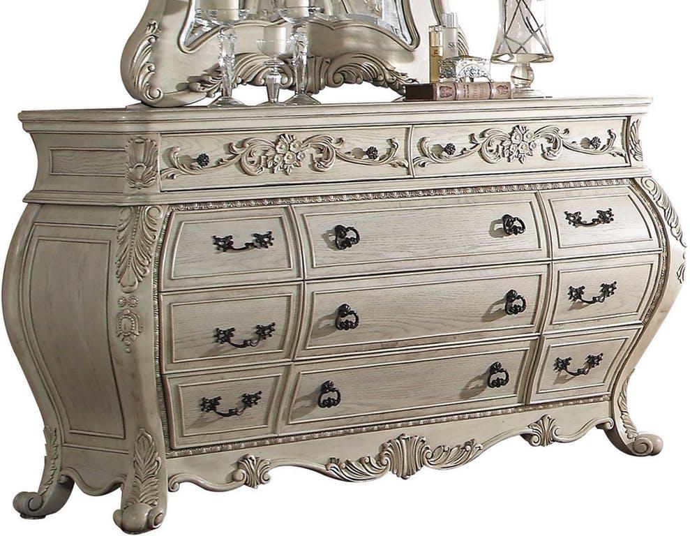 Acme Ragenardus Dresser in Antique White 27015 - Luxury Home Furniture (MI)