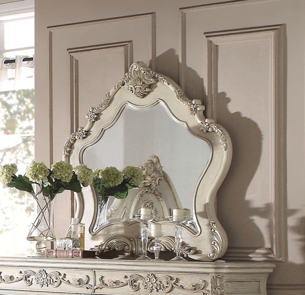 Acme Ragenardus Mirror in Antique White 27014 - Luxury Home Furniture (MI)