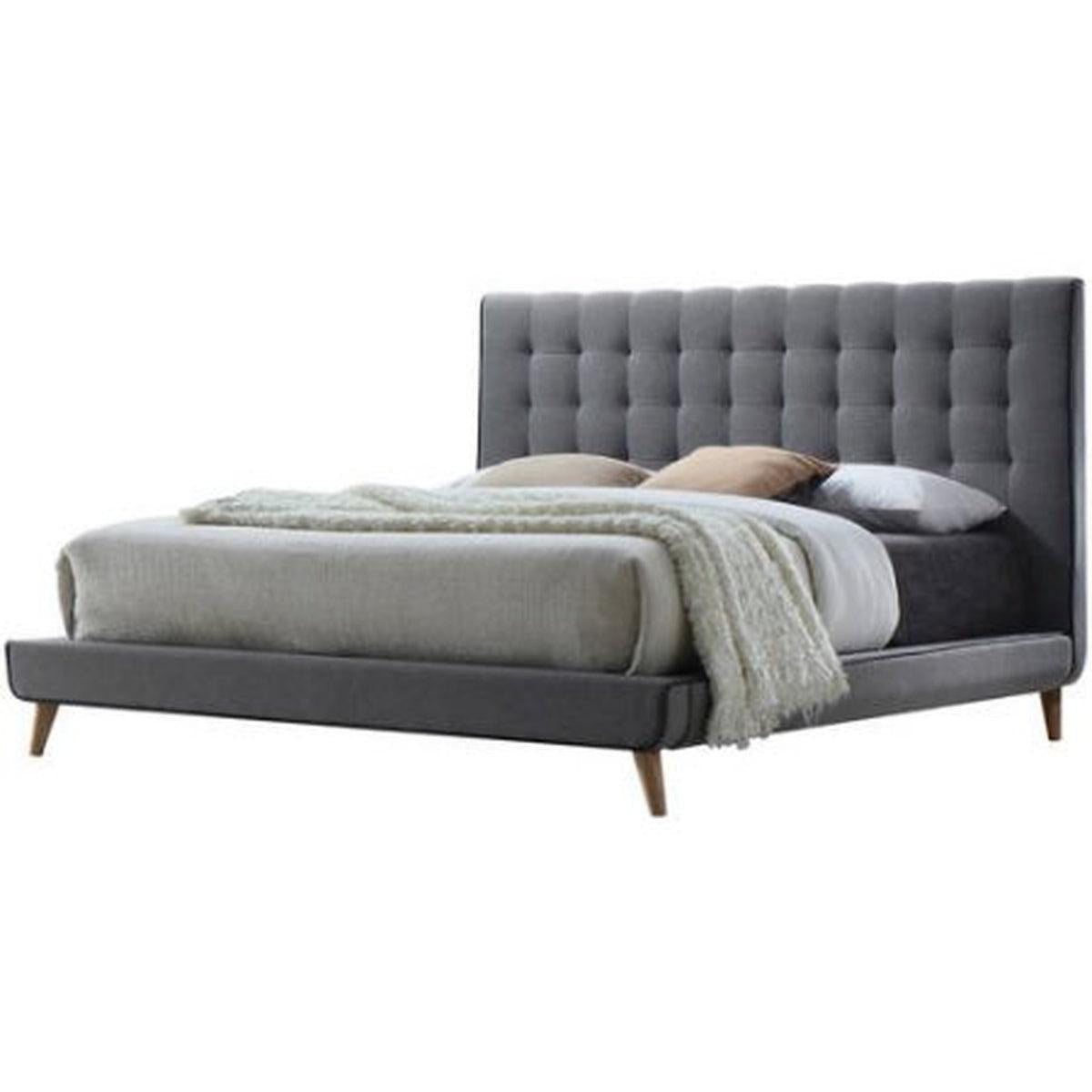 Acme Valda Queen Upholstered Bed in Gray 24520Q - Luxury Home Furniture (MI)