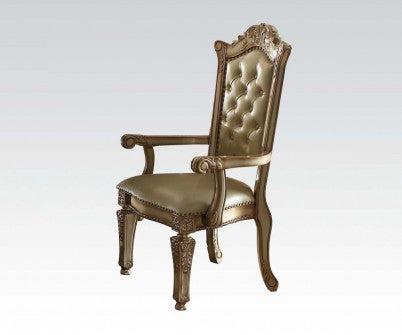Acme Vendome Arm Chair (Set of 2) in Gold Patina 63004 - Luxury Home Furniture (MI)