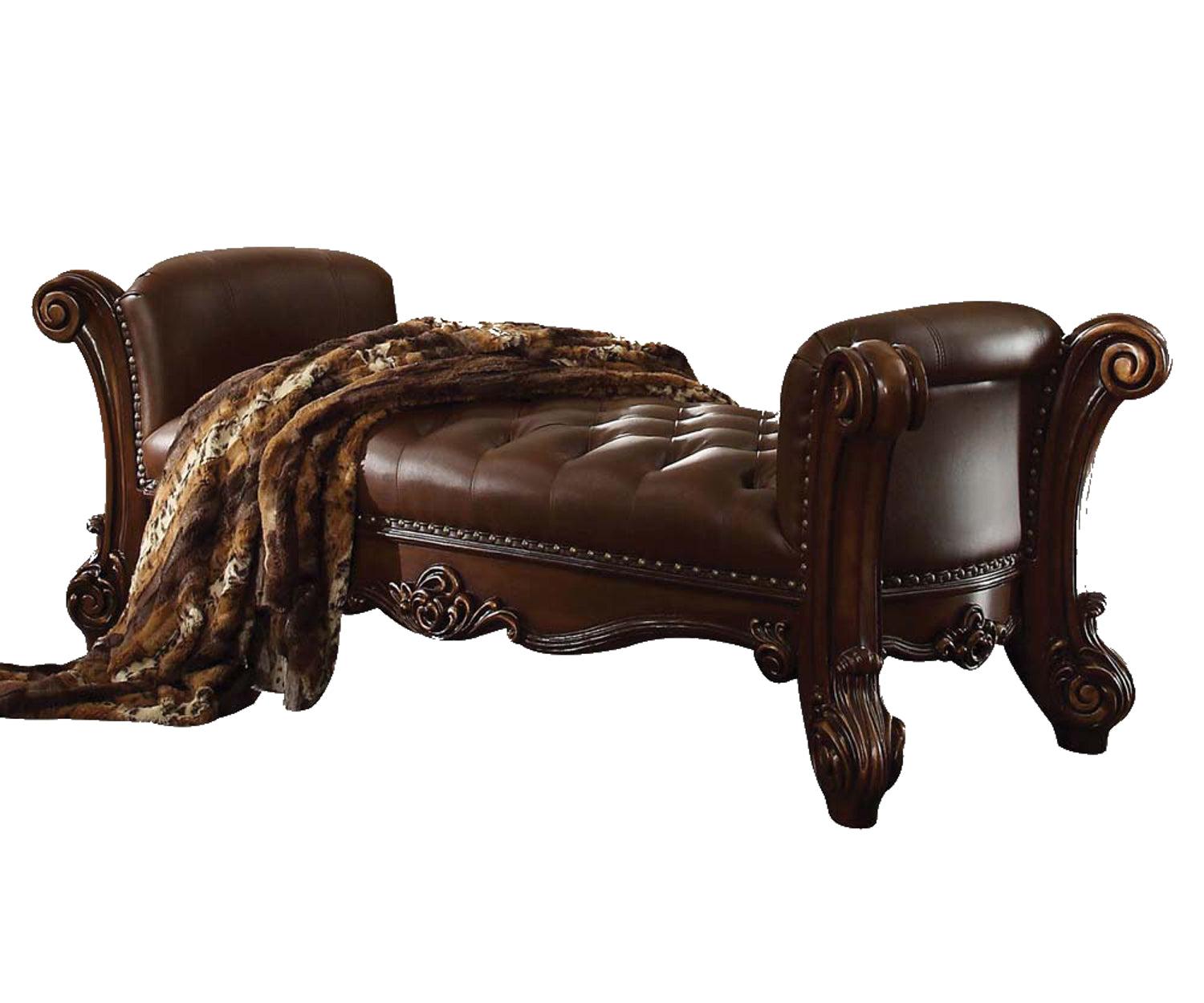 Acme Vendome Bench in Cherry 96490 - Luxury Home Furniture (MI)