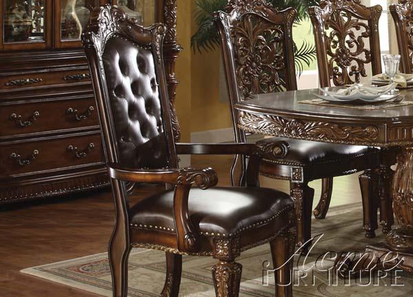 Acme Vendome Cherry Finish Arm Chair (Set of 2) 60004A - Luxury Home Furniture (MI)