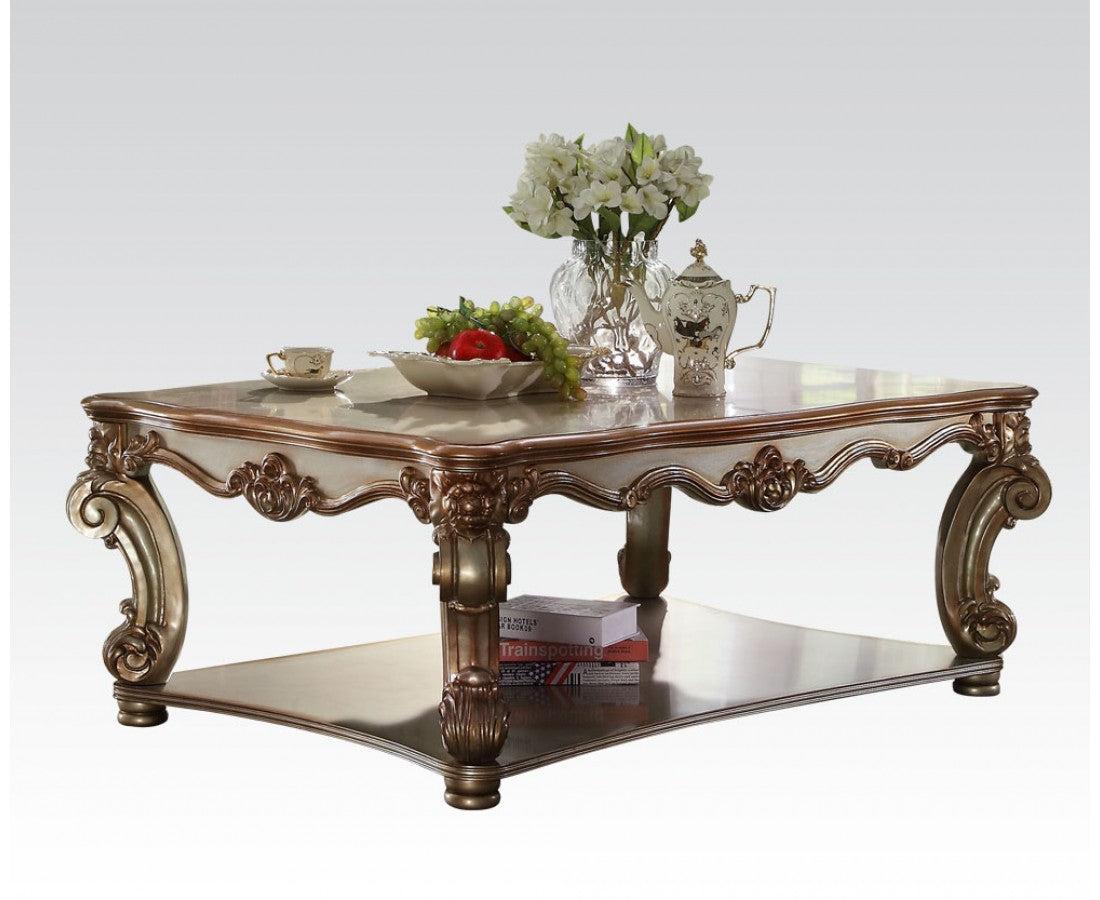 Acme Vendome Coffee Table in Gold Patina 83000 - Luxury Home Furniture (MI)