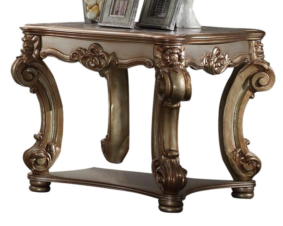 Acme Vendome End Table in Gold Patina 83121 - Luxury Home Furniture (MI)