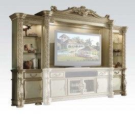 Acme Vendome Entertainment Center in Gold Patina 91310 - Luxury Home Furniture (MI)