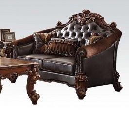 Acme Vendome Loveseat in Cherry 53131 - Luxury Home Furniture (MI)