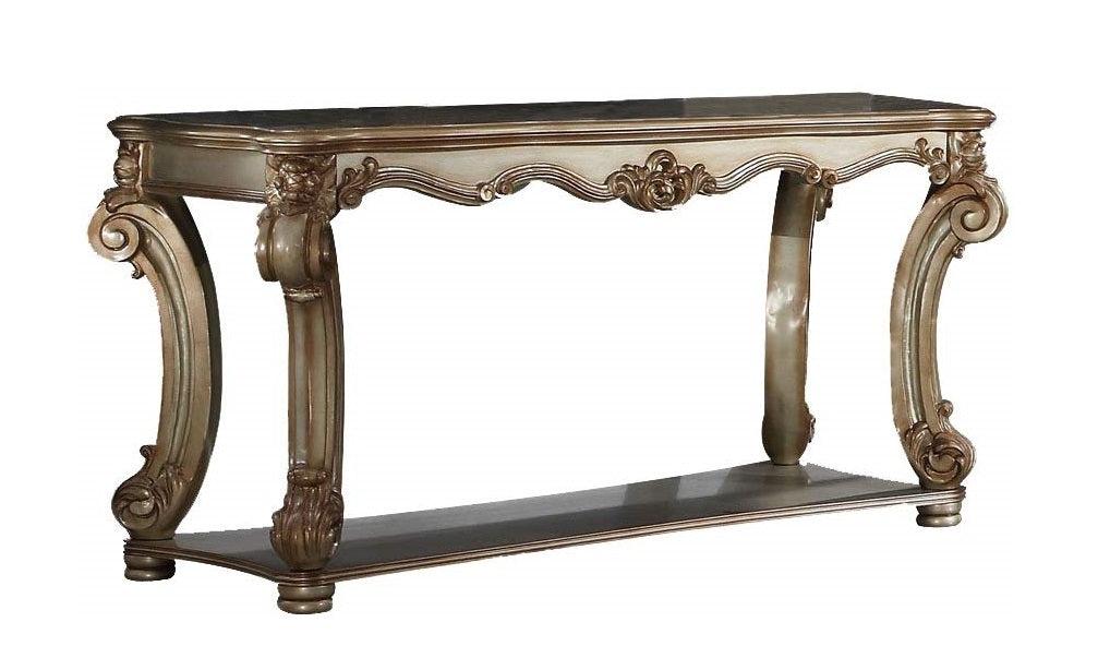 Acme Vendome Sofa Table in Gold Patina 83002 - Luxury Home Furniture (MI)
