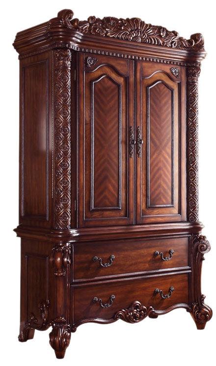 Acme Vendome Traditional TV Armoire in Cherry 22007 - Luxury Home Furniture (MI)