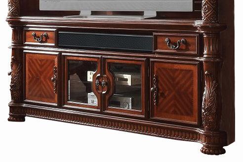 Acme Vendome TV Console in Cherry 91318 - Luxury Home Furniture (MI)