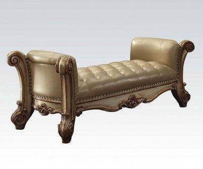 Acme Vendome Upholstered Bench in Gold Patina 96484 - Luxury Home Furniture (MI)