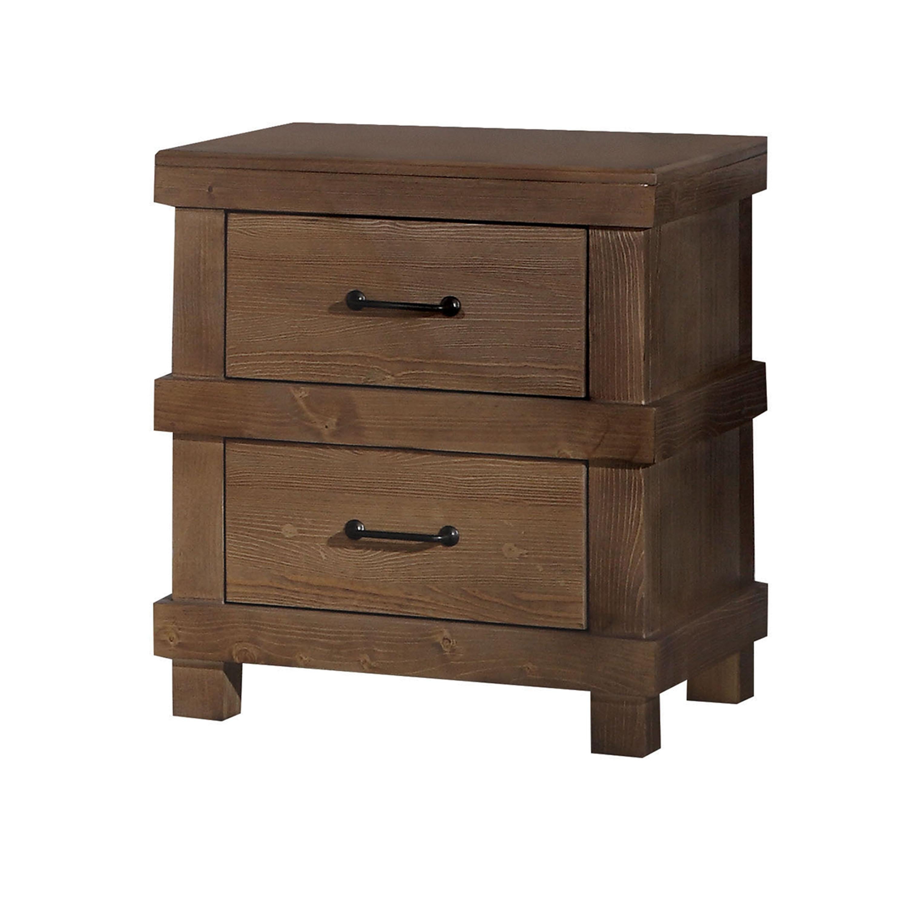 Adams Antique Oak Nightstand - Luxury Home Furniture (MI)