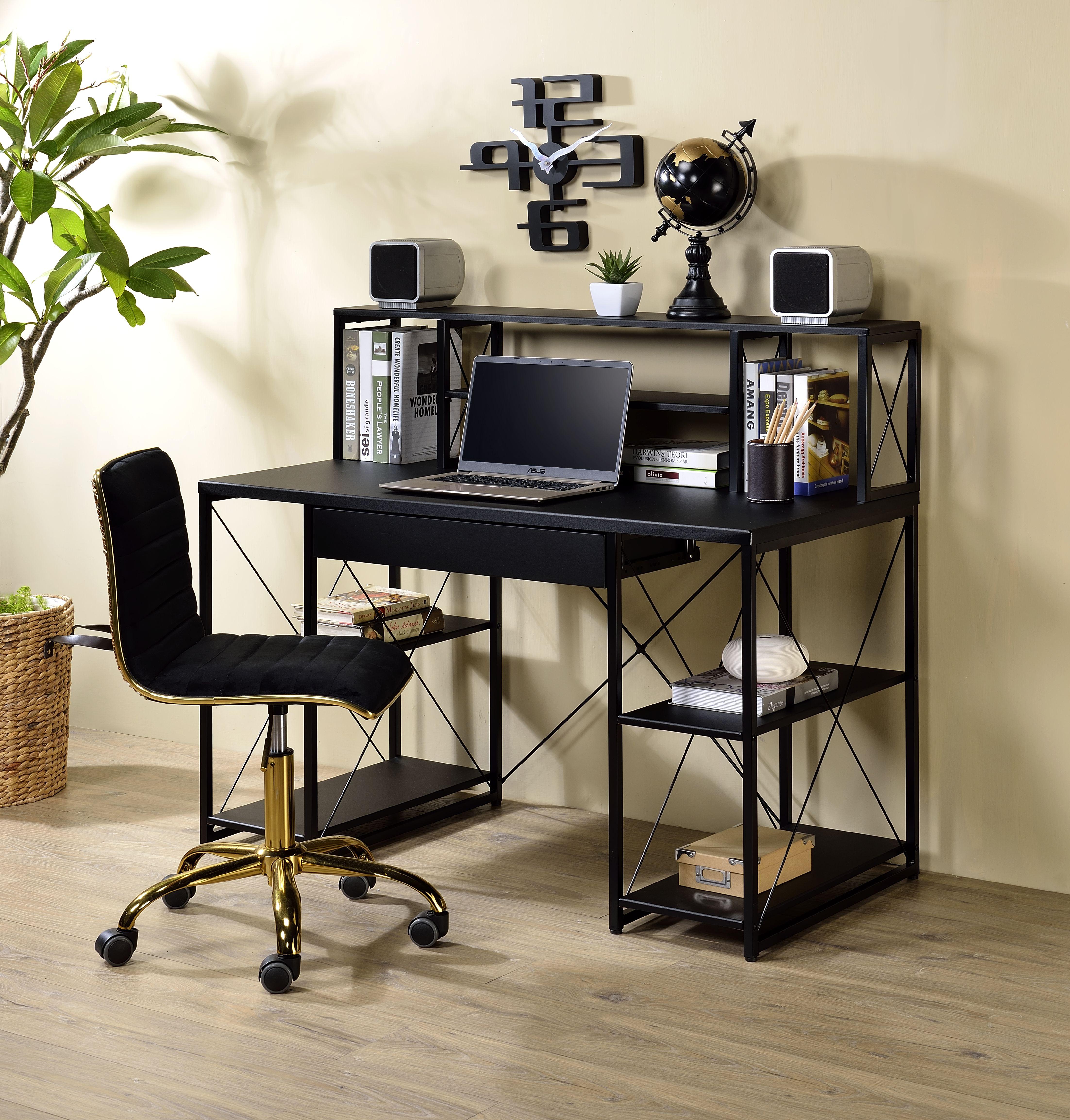 Amiel Black Desk - Luxury Home Furniture (MI)