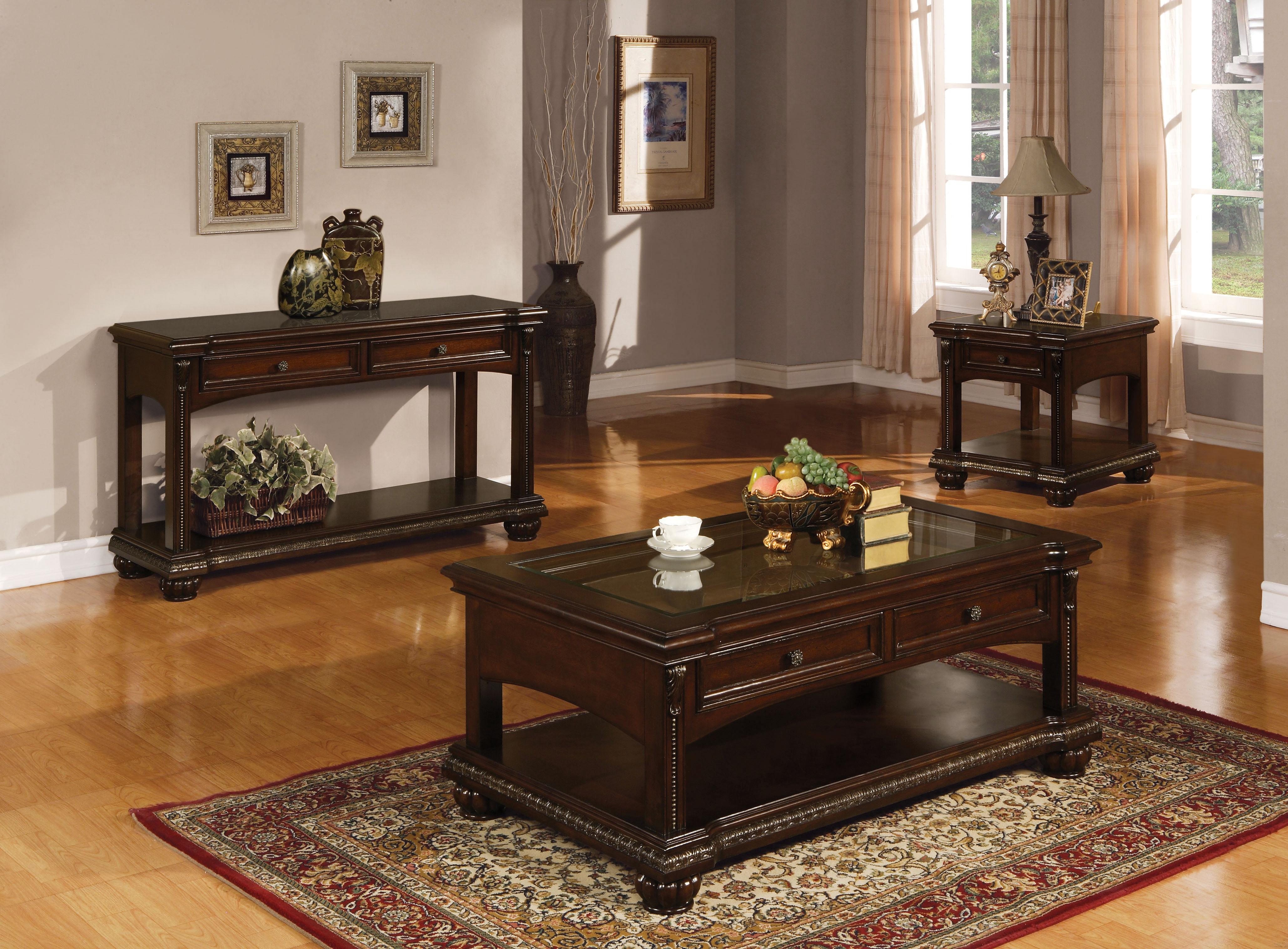 Anondale Cherry Coffee Table - Luxury Home Furniture (MI)