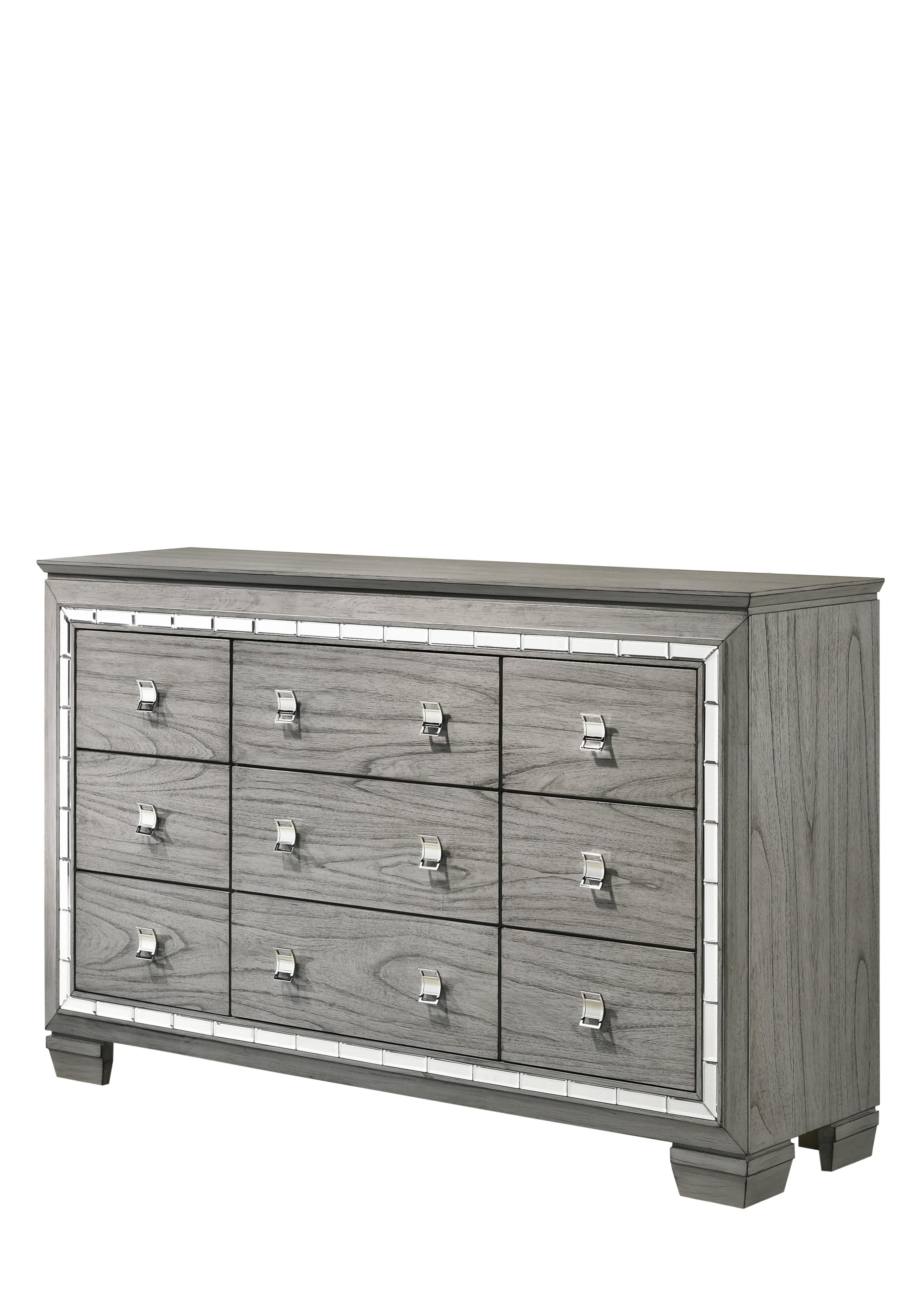 Antares Light Gray Oak Dresser - Luxury Home Furniture (MI)