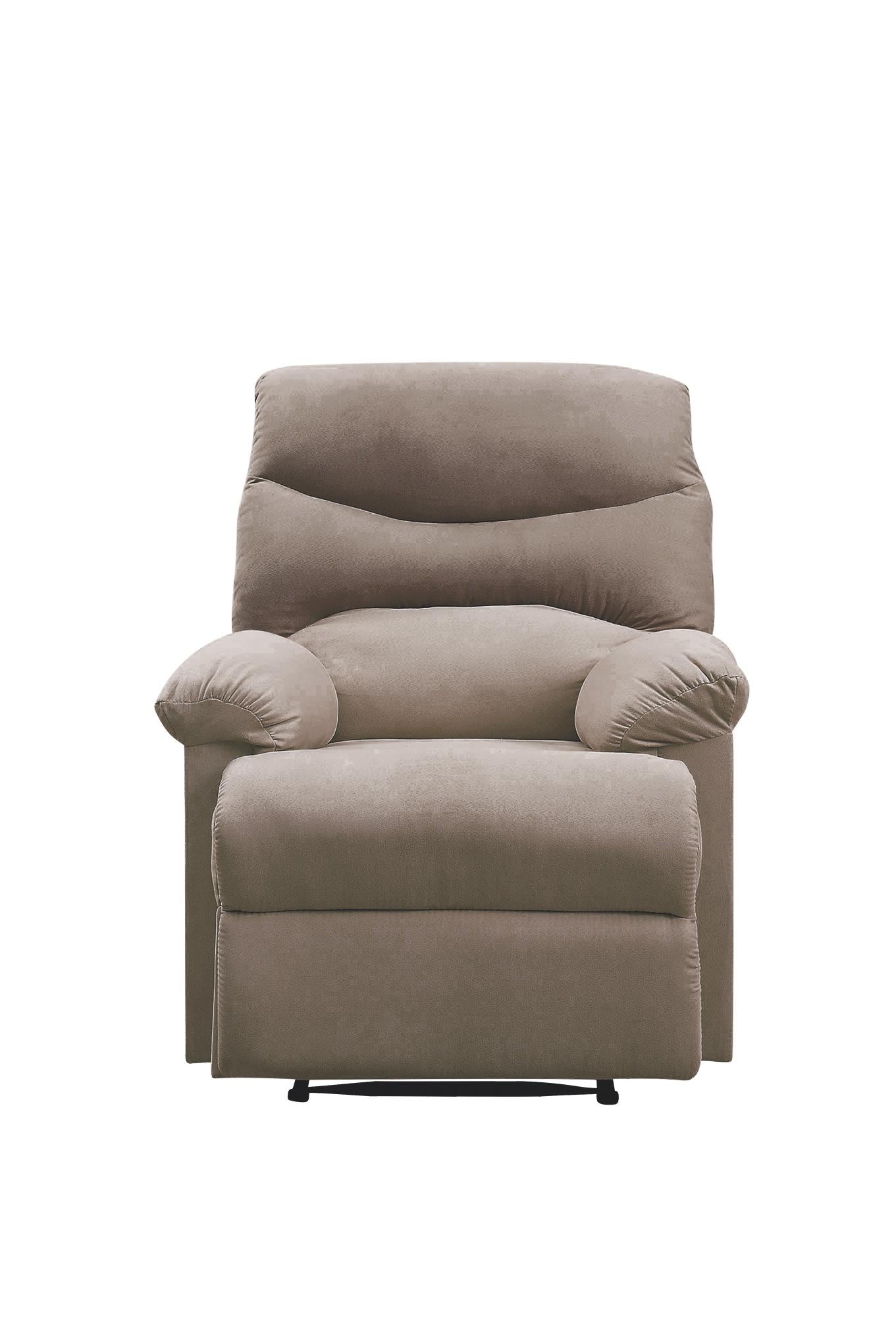 Arcadia Light Brown Woven Fabric Recliner (Motion) - Luxury Home Furniture (MI)